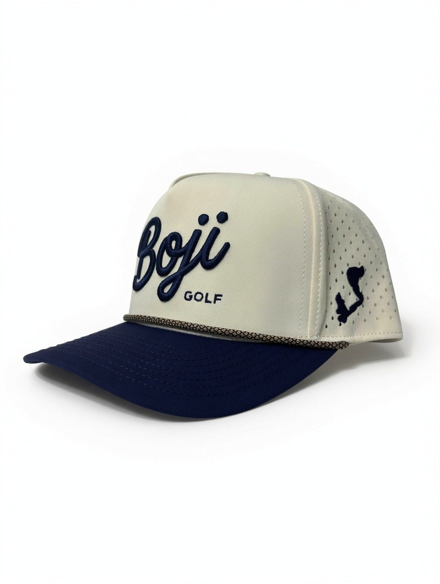 Performance Snapback - Cream/Navy